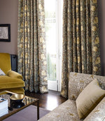 Pimpernel Fabric / Aubergine / Olive - Just Fabrics