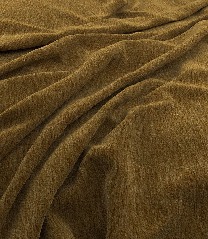 Ripley Chenille FR Fabric / Ochre - Just Fabrics