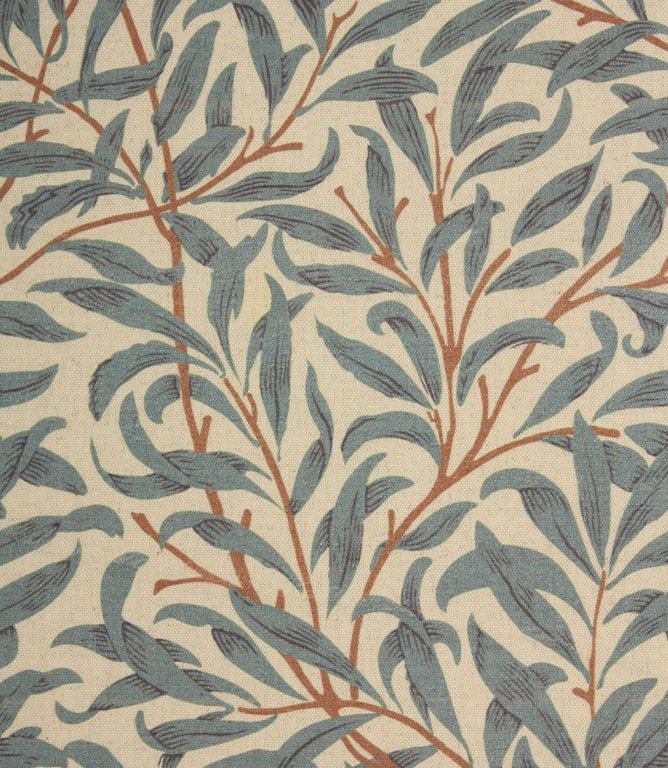 Boughs Wide Fabric / Indigo - Just Fabrics