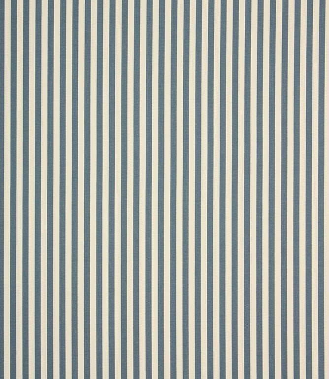 Cotswold Ticking Fabric / Blue - Just Fabrics