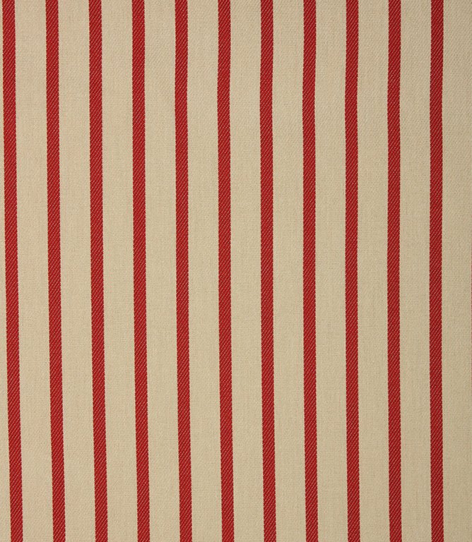 Riviera Stripe Outdoor Fabric / Red - Just Fabrics