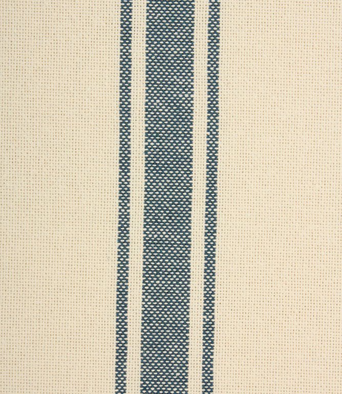 St Agnes Wide Stripe Fabric / Blue - Just Fabrics