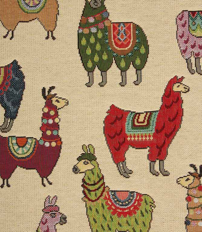 Alpaca Tapestry Fabric / Multi - Just Fabrics