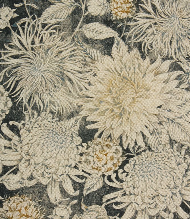 Dyrnham Fabric / Navy - Just Fabrics