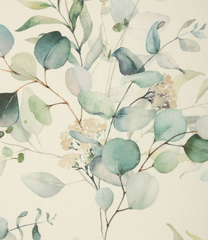 Evelyn Cotton Fabric / Greens - Just Fabrics