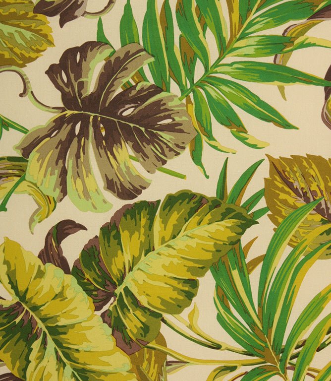 Tropical Outdoor Fabric / Green - Just Fabrics