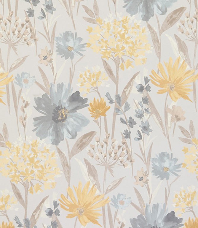Fleur FR Fabric / Wedgewood - Just Fabrics