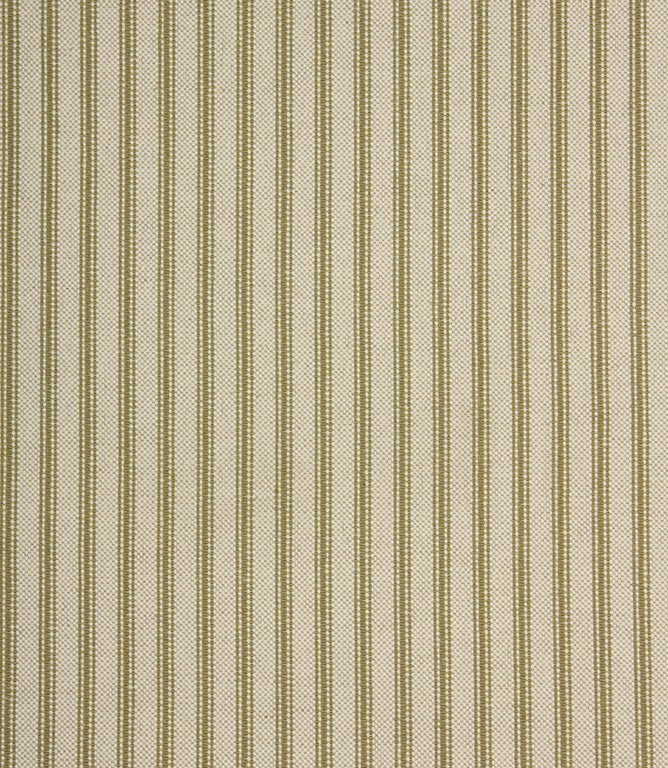 JF Linen Ticking Fabric / Sage - Just Fabrics