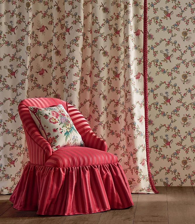 Regency Aperigon Fabric / Putty / Walnut - Just Fabrics