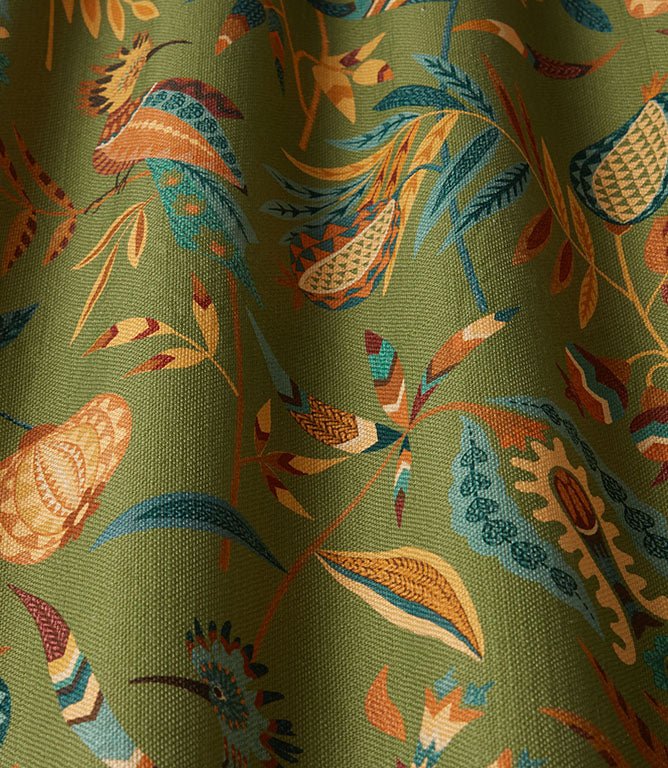 Hoopoe Fabric / Fern - Just Fabrics