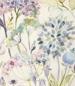 Country Hedgerow Fabric / Lilac Cream - Just Fabrics