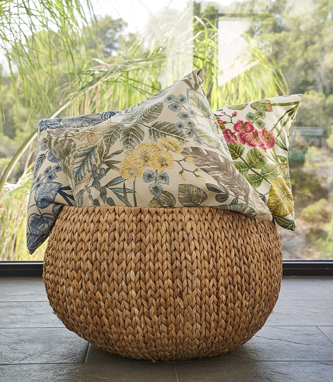 Botanical Outdoor Fabric / Neutral - Just Fabrics