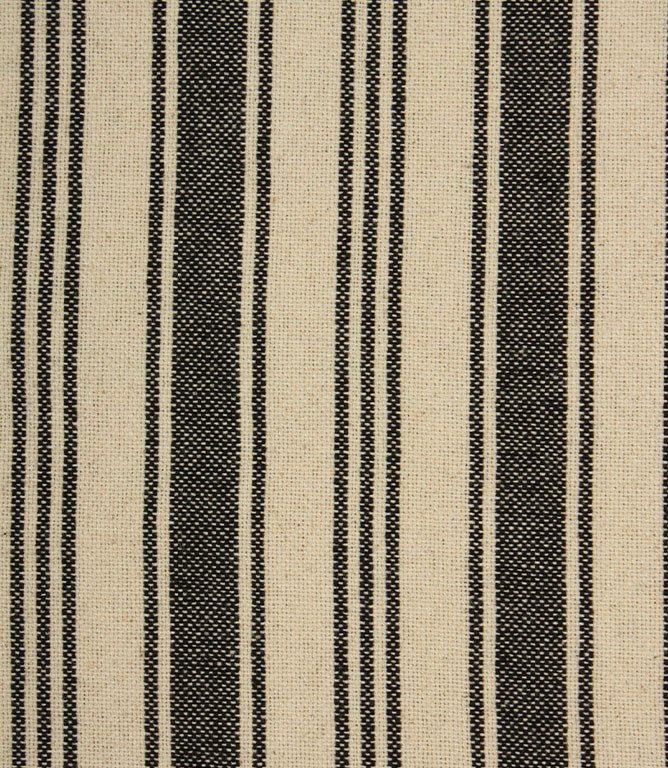 Aldsworth Stripe Fabric / Noir - Just Fabrics