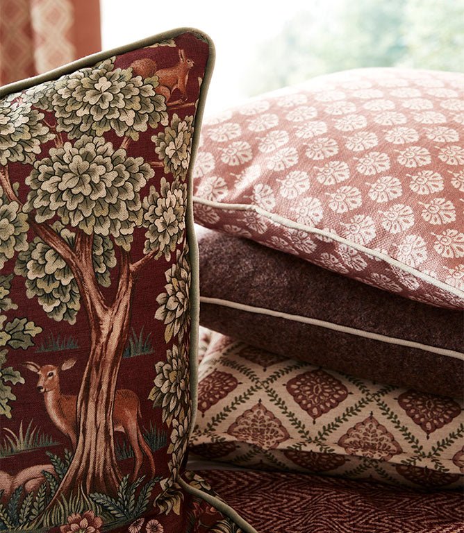Forest Canopy FR Fabric / Bordeaux - Just Fabrics