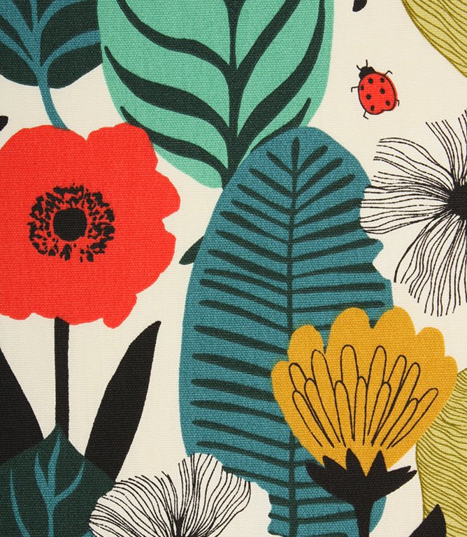 Blooma Fabric / Poppy - Just Fabrics