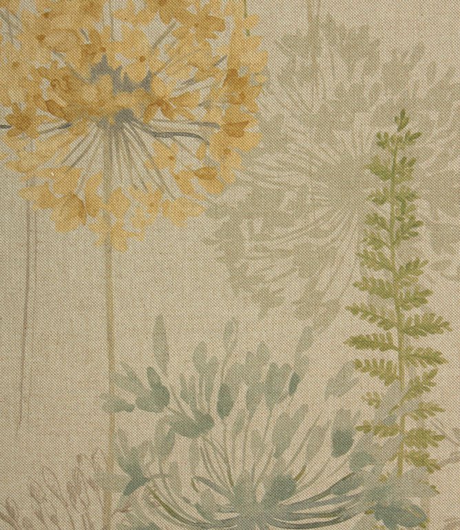 Country Journal Linen Fabric / Duck Egg - Just Fabrics