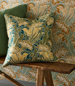 Laceflower Fabric / Pistachio / Lichen - Just Fabrics