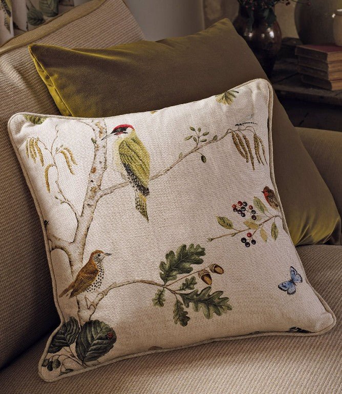 Woodland Chorus Fabric / Linen / Multi - Just Fabrics