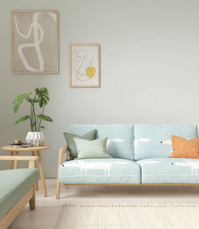 Mr Fox Fabric / Sky - Just Fabrics