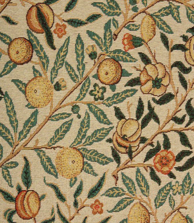 Pomegranate Tapestry Fabric / Natural - Just Fabrics