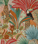 Belize Fabric / Blanc - Just Fabrics