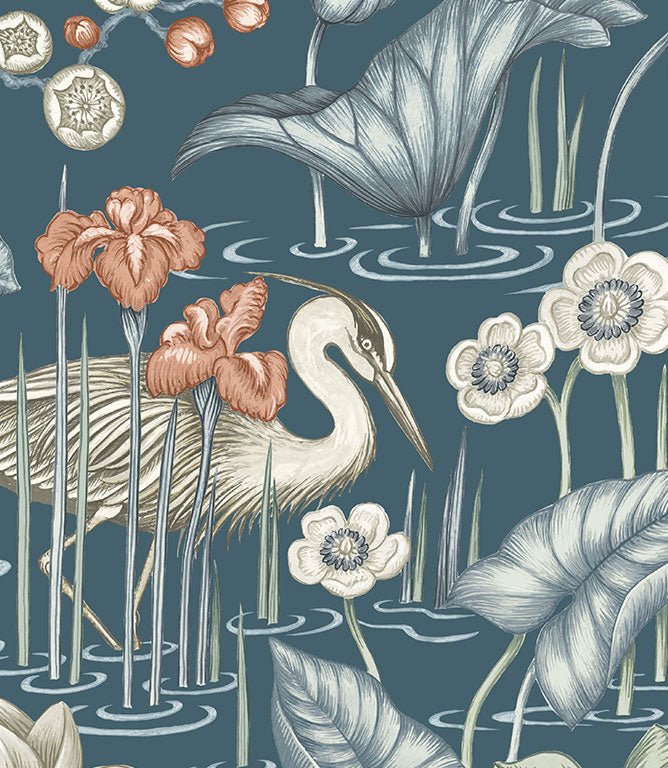 Mizu FR Fabric / Slate Blue - Just Fabrics