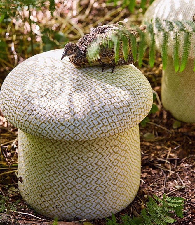 Cheslyn Fabric / Citron / Cream - Just Fabrics