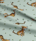 Tigger's Tumble Fabric / Duck Egg - Just Fabrics