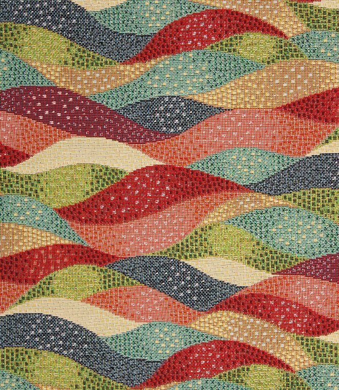 Waves Tapestry Fabric / Multi - Just Fabrics