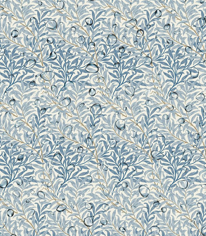 Willow Bough Oilcloth Fabric / Azure - Just Fabrics