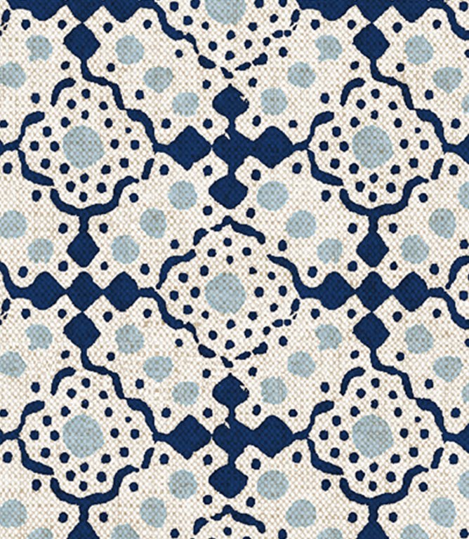 Bramble Croft Fabric / Indigo - Just Fabrics