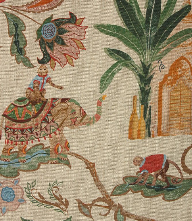 Jaipur Linen Fabric / Multi - Just Fabrics
