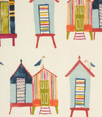 Beach Hut Fabric / Neopolitan - Just Fabrics