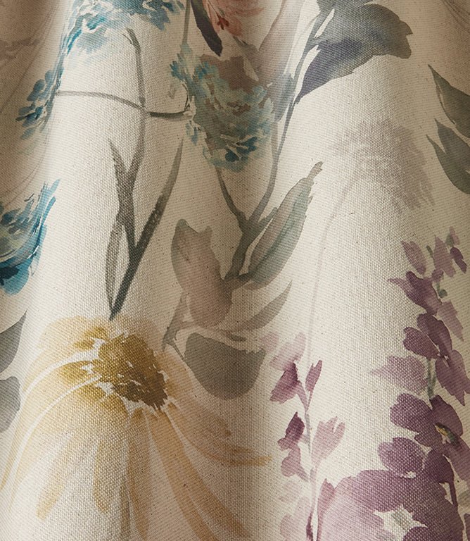 Wild Garden Linen Fabric / Sky - Just Fabrics