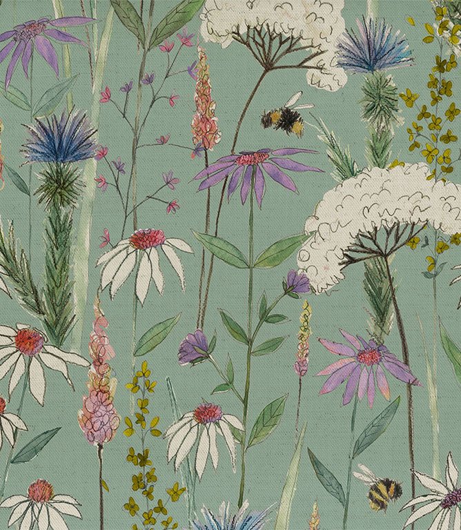 Hermione Fabric / Verde - Just Fabrics