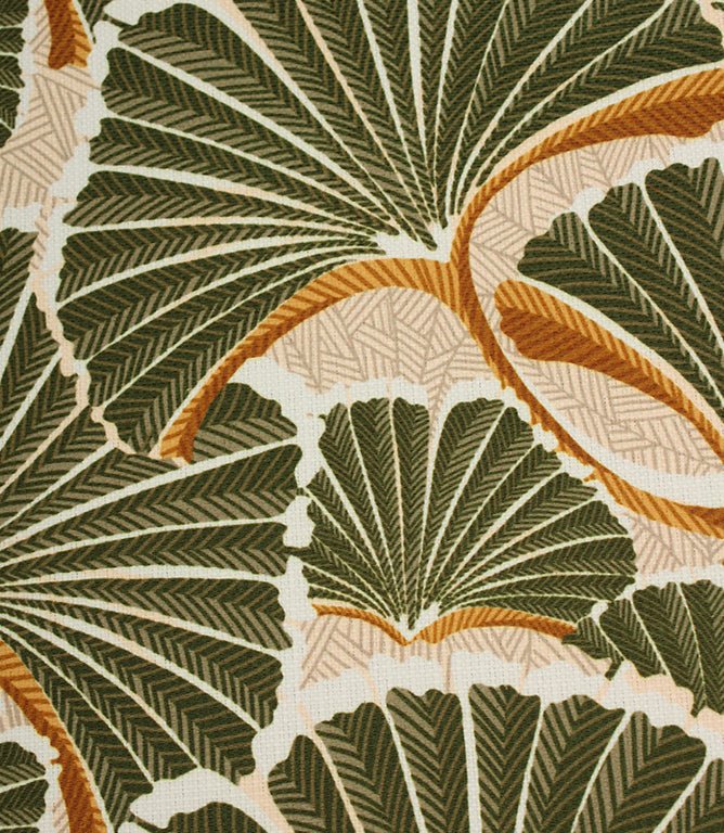 Hosta Outdoor Fabric / Khaki - Just Fabrics