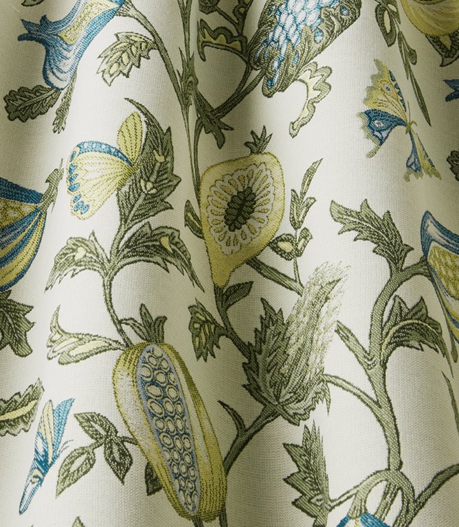 Primavera Fabric / Teal - Just Fabrics