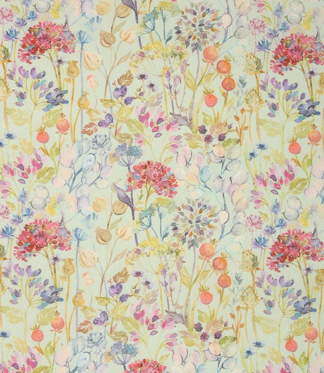 Hedgerow Lomond Fabric / Duck Egg - Just Fabrics