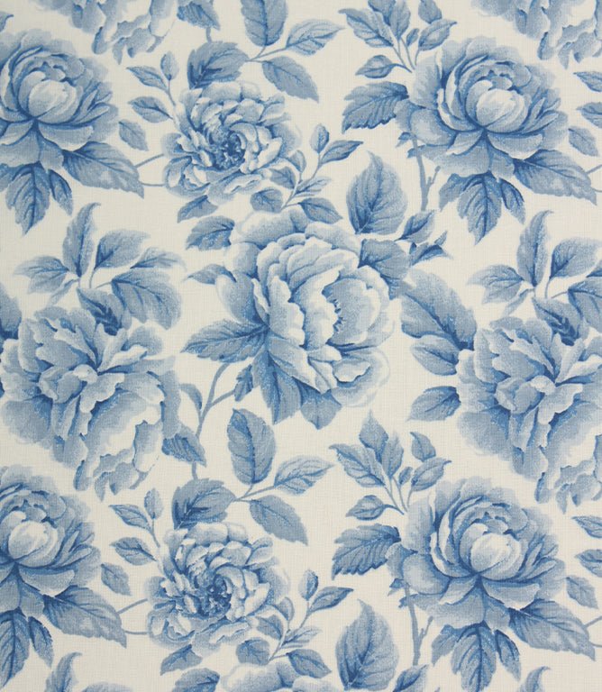 Chateau Rose Fabric / Blue - Just Fabrics