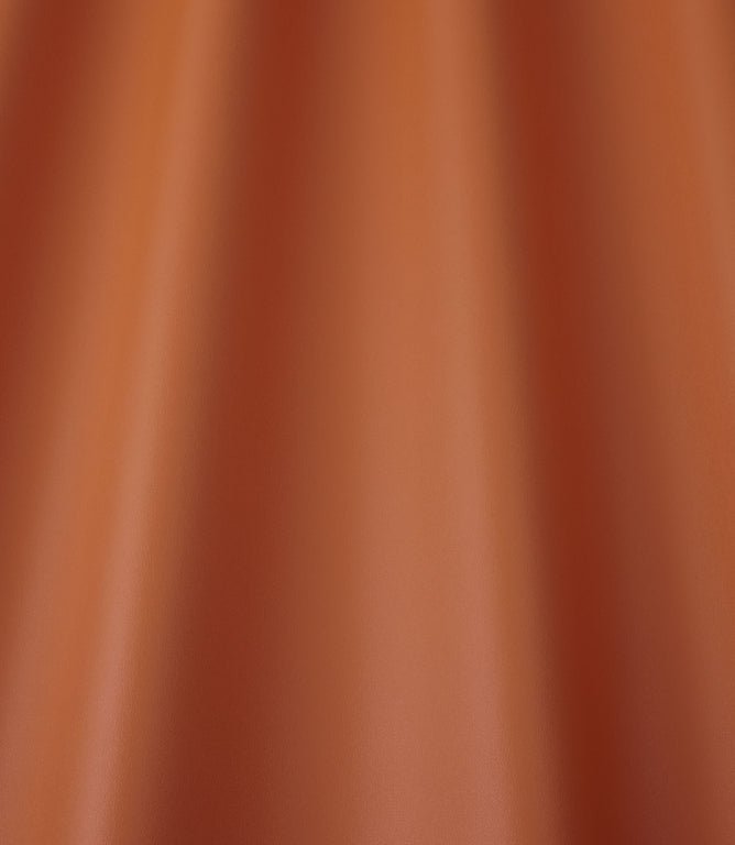 Burghley FR Vinyl Leather Fabric / Burnt Orange - Just Fabrics