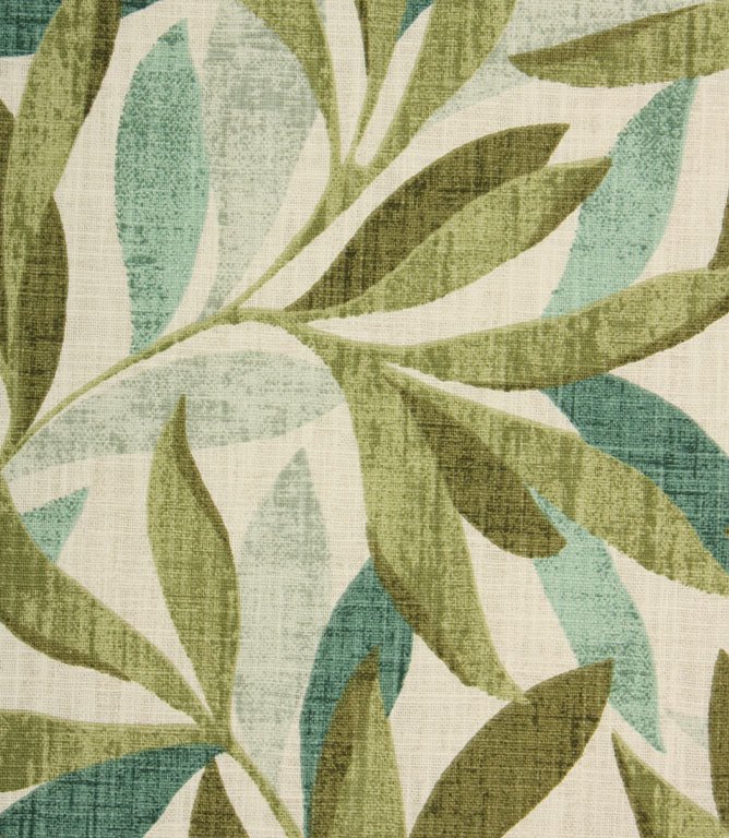 Island Leaves Fabric / Pampas - Just Fabrics