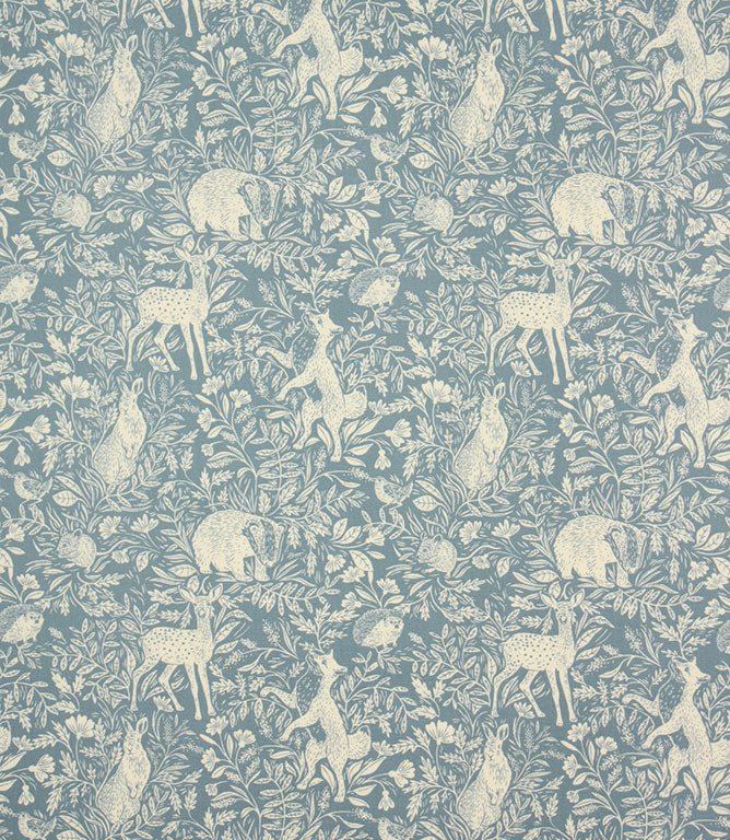 Forest Matt PVC Fabric / Denim - Just Fabrics