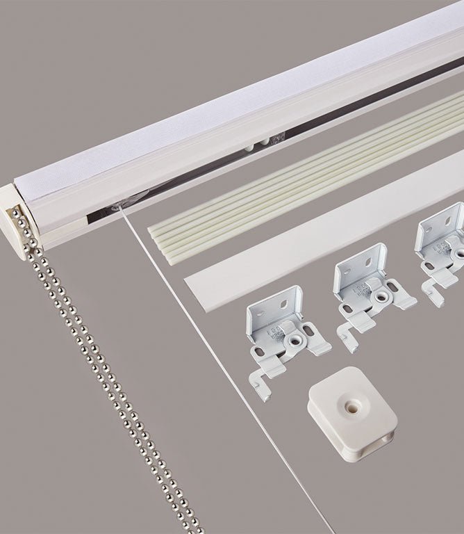 Roman blind headrail complete kit 120cm - Just Fabrics