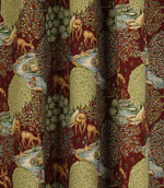The Brook Tapestry Fabric / Wine - Just Fabrics
