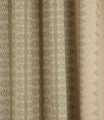 Bella Stripe Fabric / Steel Blue & Green - Just Fabrics