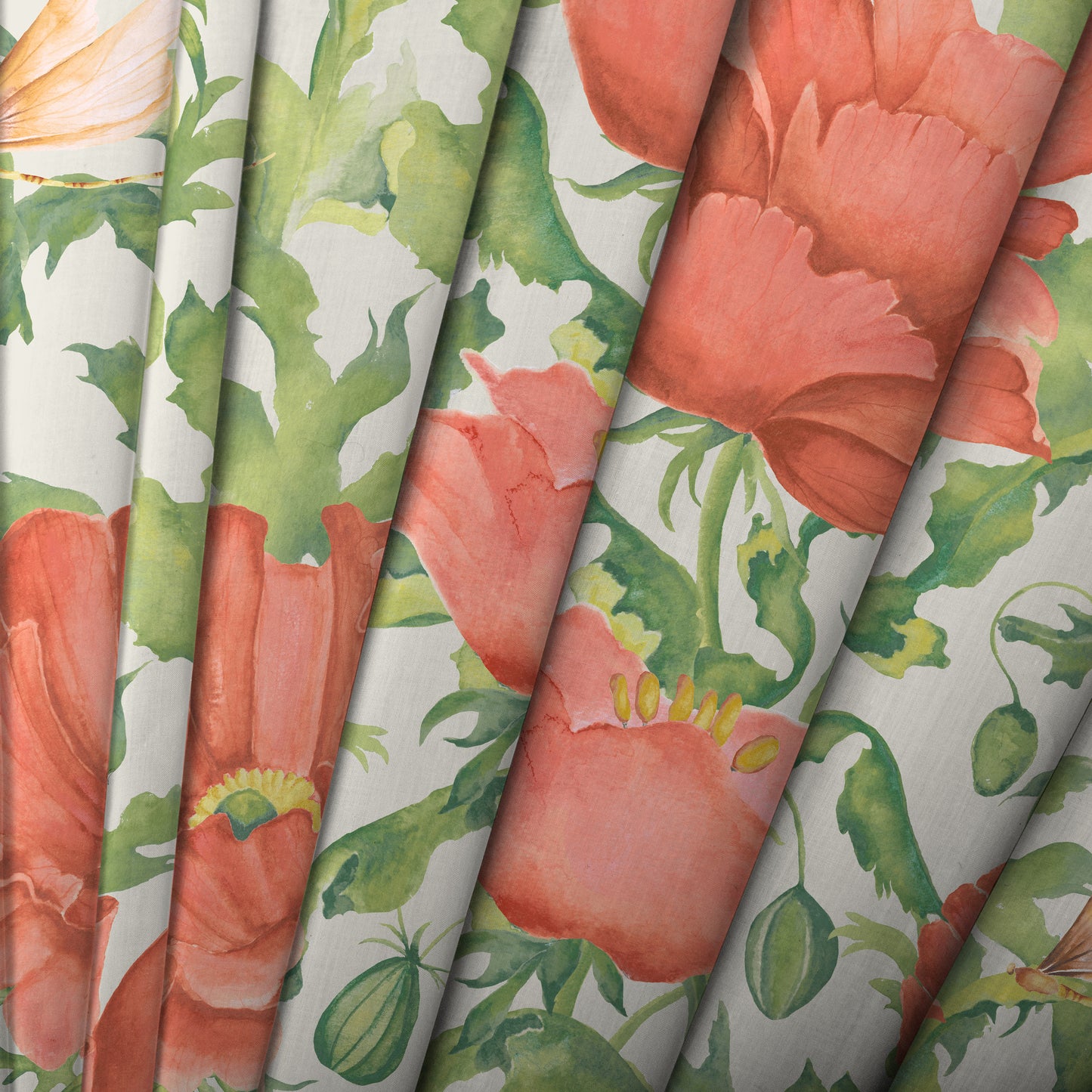 Valeria Fabric / Scarlet - Just Fabrics