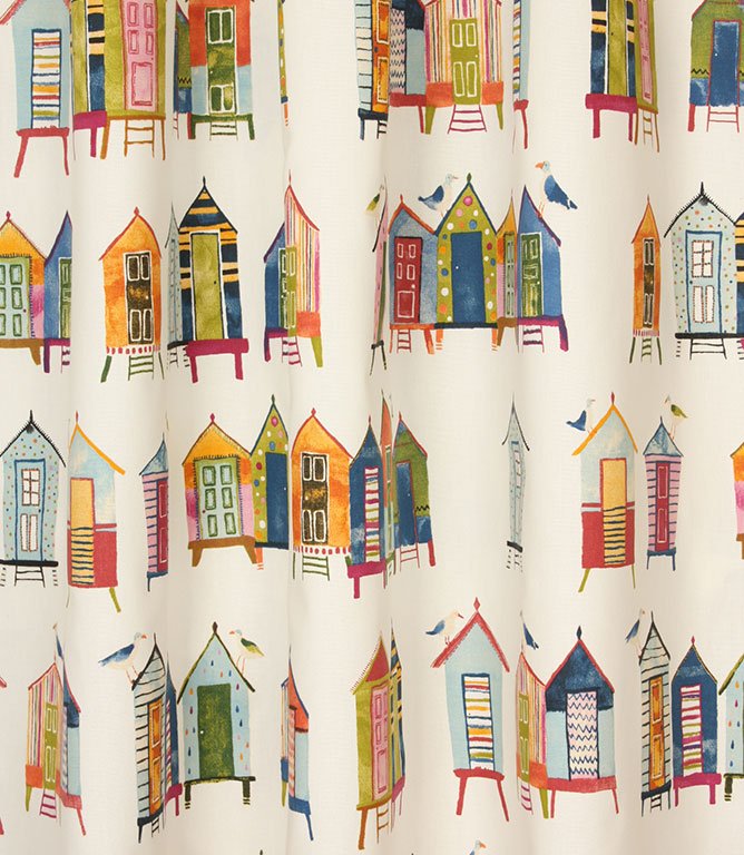 Beach Hut Fabric / Neopolitan - Just Fabrics