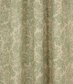 Zen Toile Linen Fabric / Green - Just Fabrics