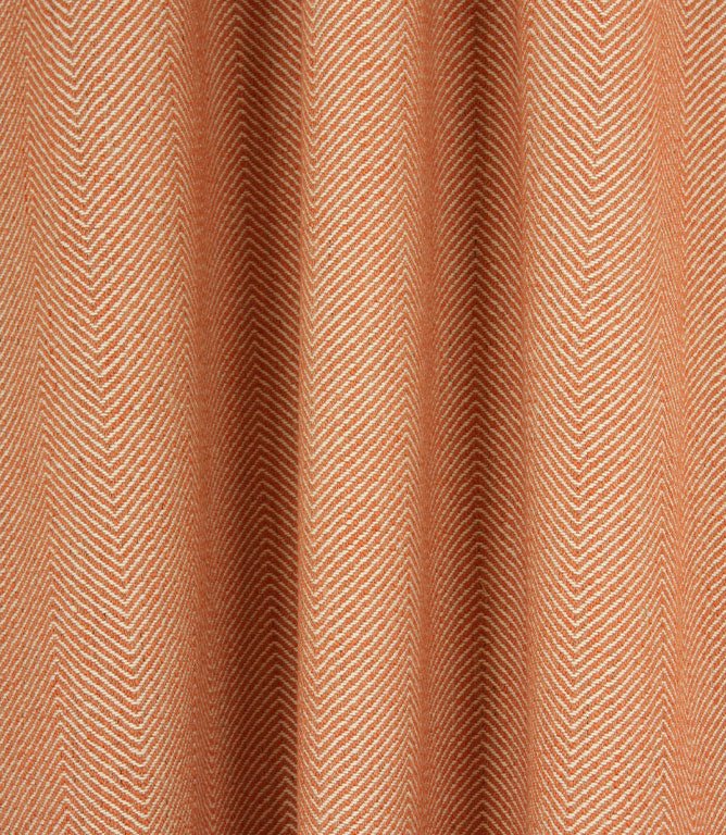 Charlbury Herringbone Fabric / Terracotta - Just Fabrics