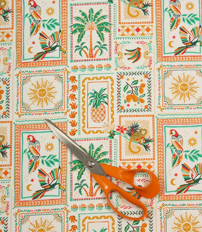 Zanara Fabric / Blanc - Just Fabrics